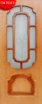 Полотно остекленное РУМАКС 800 нат.шпон,карелия стекло мат. с (Р)