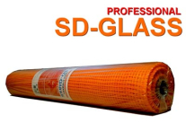 Сетка стеклотканевая "штукатурная" SD-GLASS Professional ячейка 5х5, 65г/м2, 1м х 20м