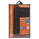 Зарядка USB для мобильных устройств_25 напр PB1001  Intro Power Bank 10 000 mAh, black leather