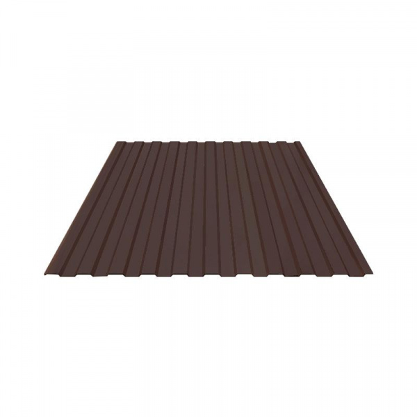 Профнастил С8   0,4х1200х1800 п/э RAL 8017 шоколадно-коричневый