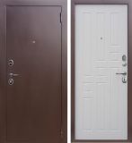 Двери металлические 2050х860х60х1,5мм ГАРДА 8мм. Белый ясень, правая
