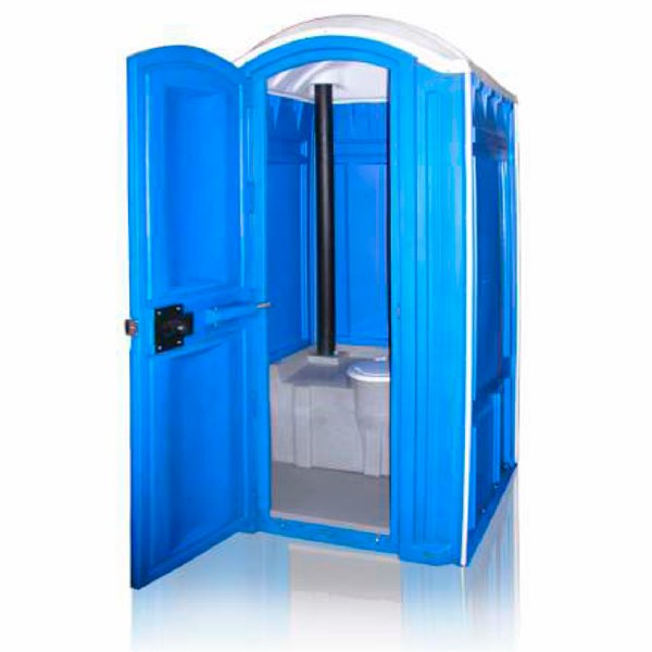 Туалетная кабина ECOSTYLE синий в собранном виде( 2200х110х1200) бак 250л