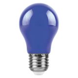 Лампа светодиодная, (3W) 230V E27 синий A50, LB-375 Р