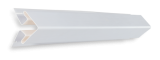 Наружный угол белый 3,05м Ю-пласт узкий 50 мм (10)