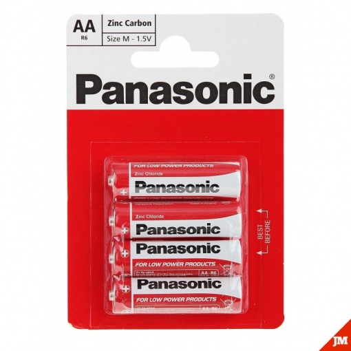 Батарейка солевая Panasonic R6 (AA) Zinc Carbon 1.5B бл/4