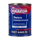 Эмаль ПФ-115 Krafor 1,8кг желтая/6