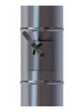 Дроссель-клапан, серия TTV, для круглых воздуховодов, D200, оцинкованная сталь 