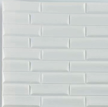 Панель 3D самоклеющаяся стеновая "Кирпич модерн перламутровый" 700*700*4мм / 10 Р