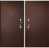 Двери металлические 2050х860х100 ДК ИРТЫШ 100 (левая) сталь 1,2мм, медн антик, металл/металл,2 зам.
