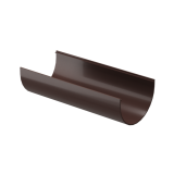 Желоб водосточный Docke Premium шоколад 8019, 3 м., d120 мм, h76 мм /10/
