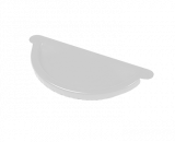 Заглушка желоба   125мм RAL9003  белый