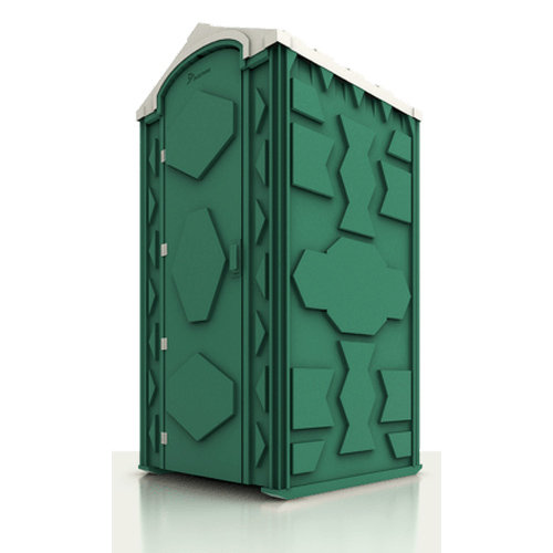 Туалетная кабина ECOSTYLE  в собранном виде( 2200х110х1200) зеленая бак 250л