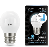 Gauss Лампа LED Globe 7W E27 4100K step dimmable 