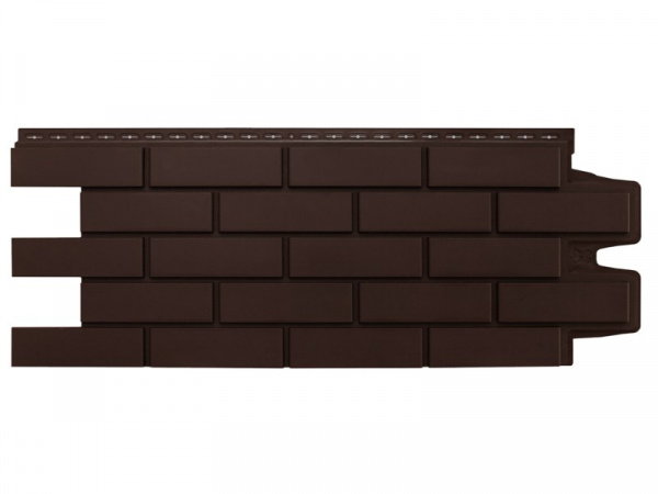 Панель отделочная VILO Brick DARK BROWN (0,42м2) Кирпич темно-коричневый /10/