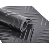 Резиновое покрытие "Шашки" 1,5м.х10м, 3мм, черный