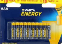 Батарейка щелочная Varta LR03 (AAA) Energy 1.5В бл/10